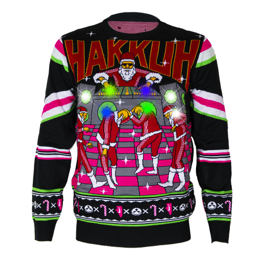 Gabber Kersttrui – LED Hakkuh Xmas Edition