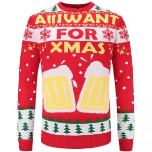 Tout ce que je veux pour Noël, c'est de la bière - Pull de Noël