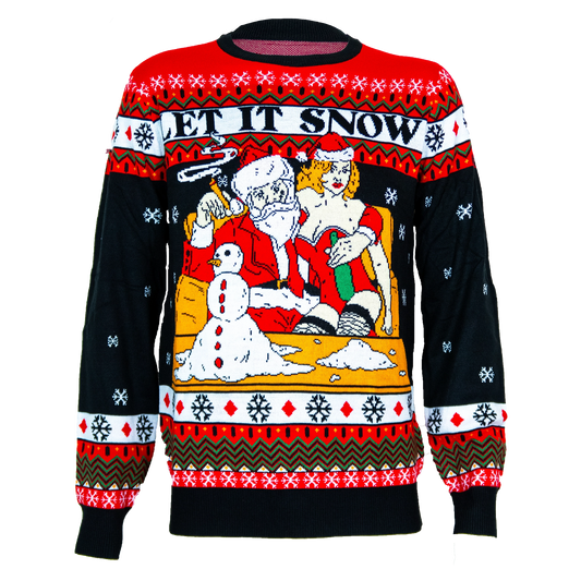 Pull de Noël moche Gangster Santa