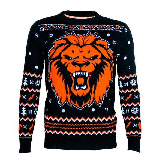 Pull de Noël Orange Lion Football